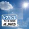 Signmission No Food Allowed, 5 in W x Rectangle, Vinyl Decal OS-2PACK-NS-D-35-L-14557 - alternate 4